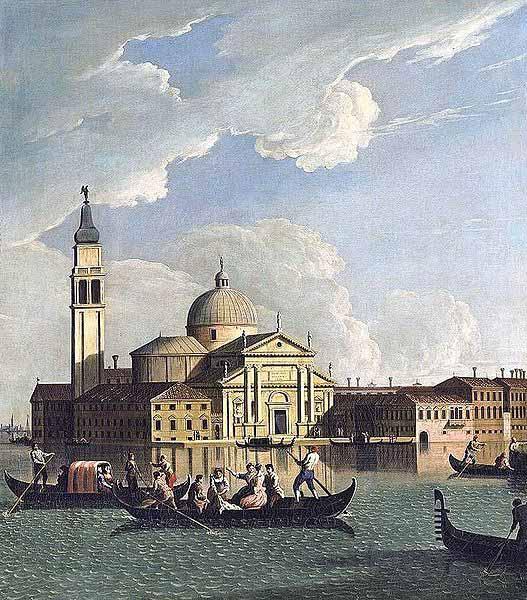 Johan Richter View of San Giorgio Maggiore, Venice Germany oil painting art